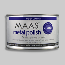 MAAS Metal Polish: 500g Large Tin french lavendar - Maas Polish New Zealand